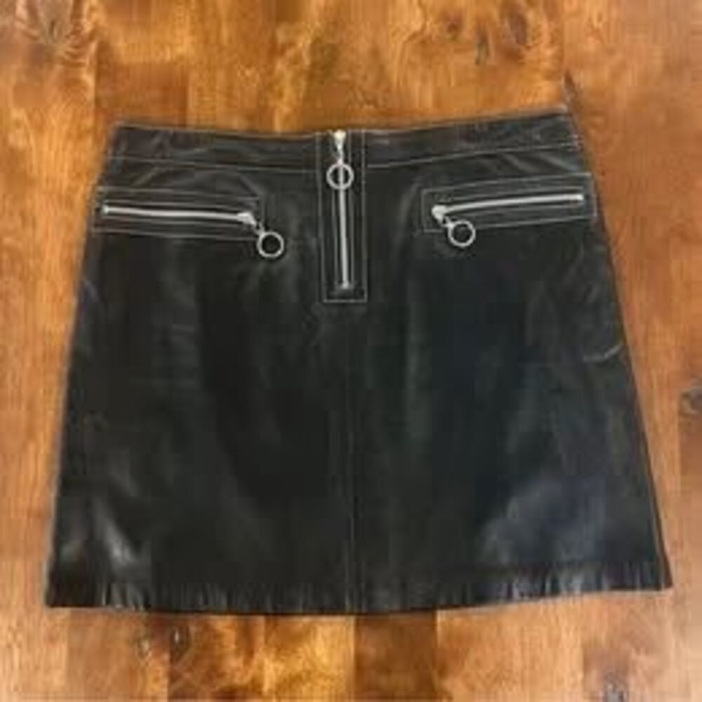 Vintage Michael Michael Kors leather miniskirt